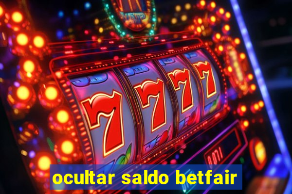 ocultar saldo betfair